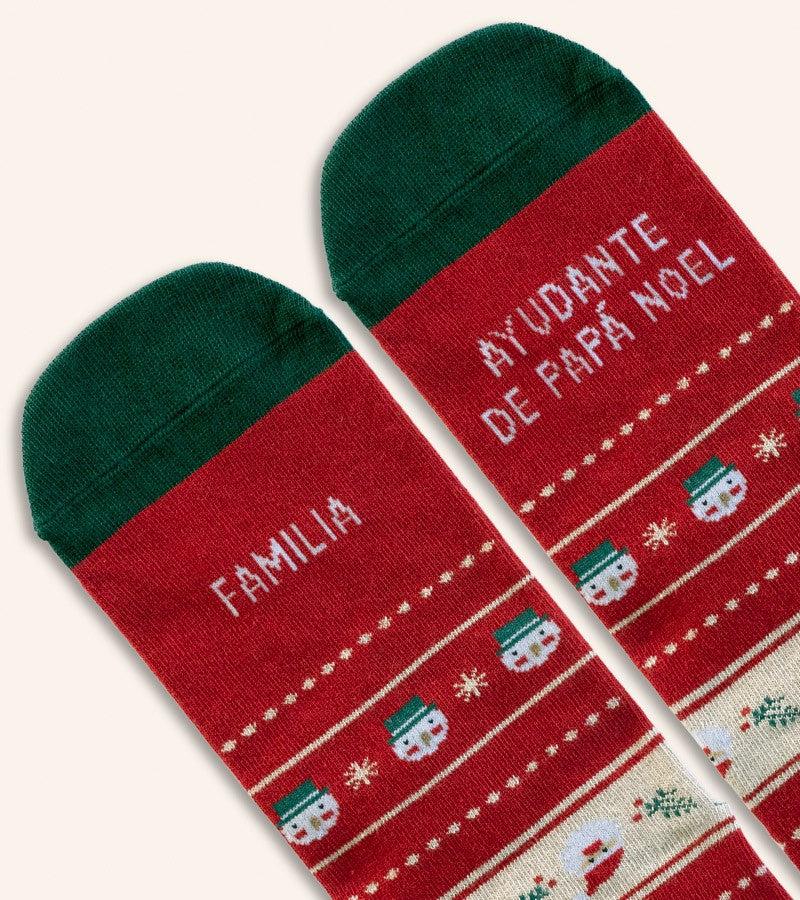 Calcetines "Familia ayudante de Papá Noel"