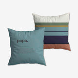 Funda de cojín "Papá. Definición" Azul