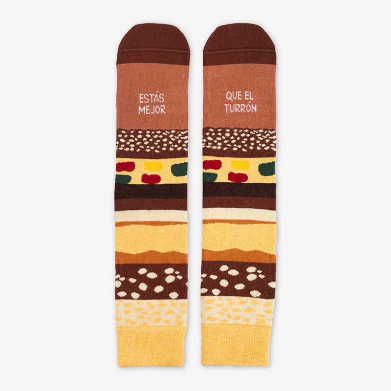 Calcetines "Estás mejor que el turrón"