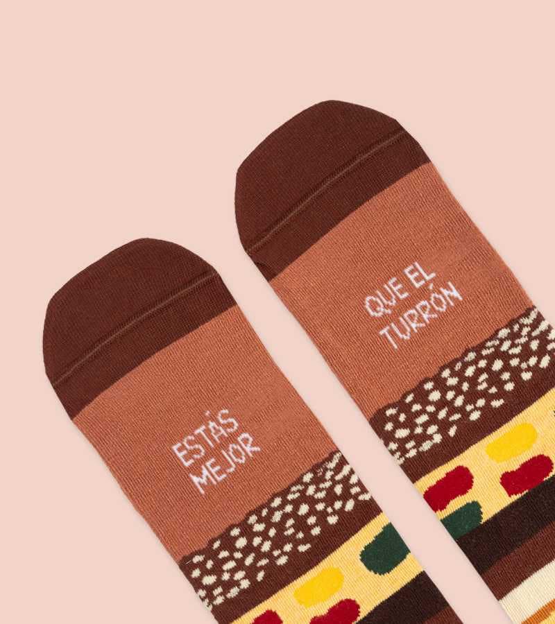 Calcetines "Estás mejor que el turrón"
