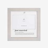 Marco fotos “Just Married” Grey