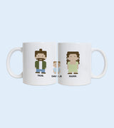 Taza personalizada "Familia" Píxel