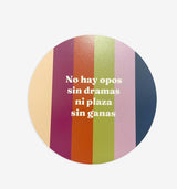 kit Taza + Posavasos + Llavero "No hay opos sin dramas"