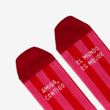 Calcetines "Amiga contigo el mundo es mejor"