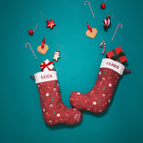 Calcetín grande regalos "Feliz Navidad"