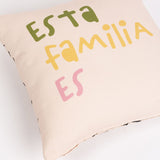 Funda de cojín "Familia" con rotuladores