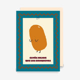 Postal "Estás mejor que las croquetas"