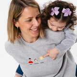 Sudadera Personalizada "Familia" bordada