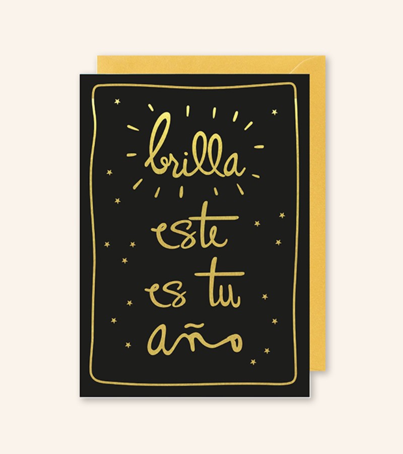 Postal "Brilla, este es tu año"