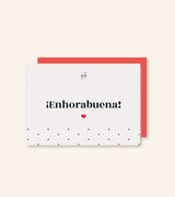 Postal "Enhorabuena" Corazón