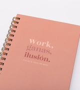 Libreta "Work, ganas, ilusión"