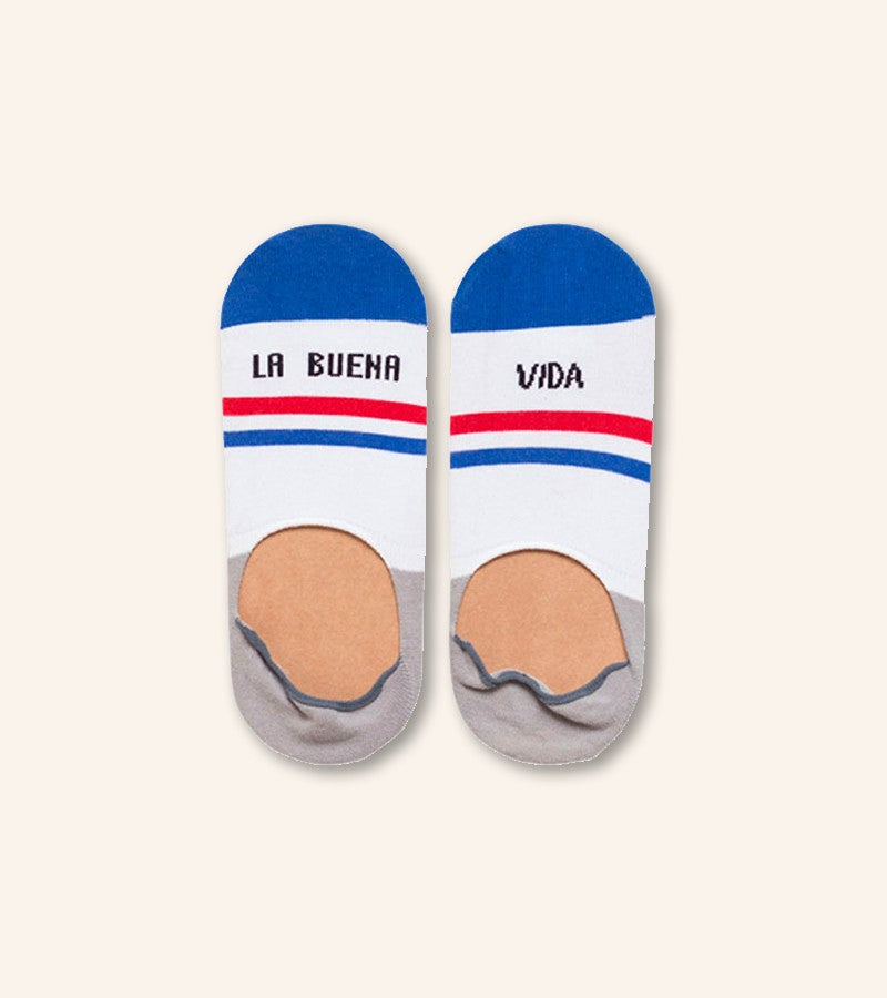Calcetines invisibles "La buena vida" Azul