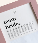 Marco Fotos "Team bride. Definición"