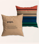 Funda cojín "Papá definición" Beige