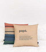 Funda cojín "Papá definición" Beige