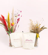 Bolsa tela regalo "Abuela. Definición" Granate