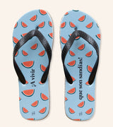 Chanclas "A vivir que son sandías"