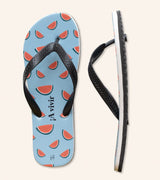 Chanclas "A vivir que son sandías"