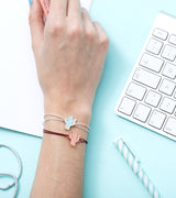 Pulsera charm "Lo nuestro durará para siempre"