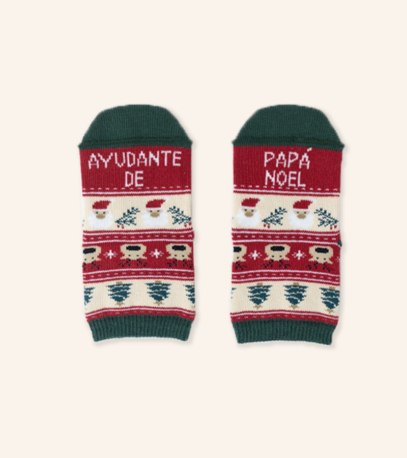 Mini calcetines "Ayudante de Papá Noel"