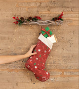 Calcetín grande regalos "Feliz Navidad"