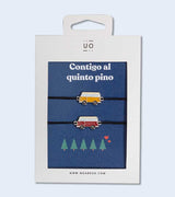 Set 2 Charms "Contigo al quinto pino"