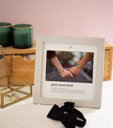 Marco fotos “Just Married” Grey