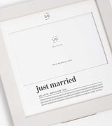 Marco fotos “Just Married” Grey