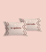 Funda de Cojín "Te quiero con todo"