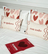 Funda de Cojín "Te quiero con todo"
