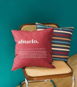 Funda de cojín "Abuelo. Definición"