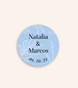 Adhesivos Personalizados para Detalles de Boda