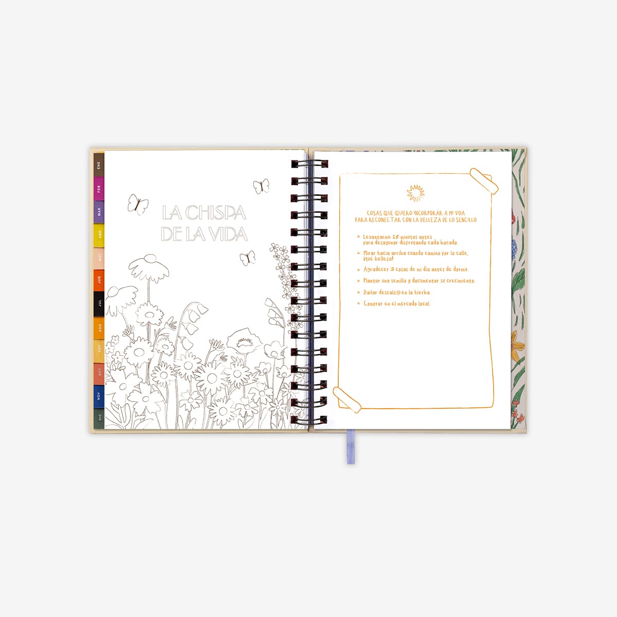 Agenda Anual "El arte de vivir" Semana vista 2025