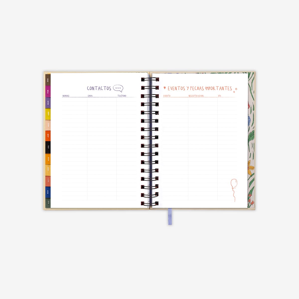 Agenda Anual "El arte de vivir" Semana vista 2025