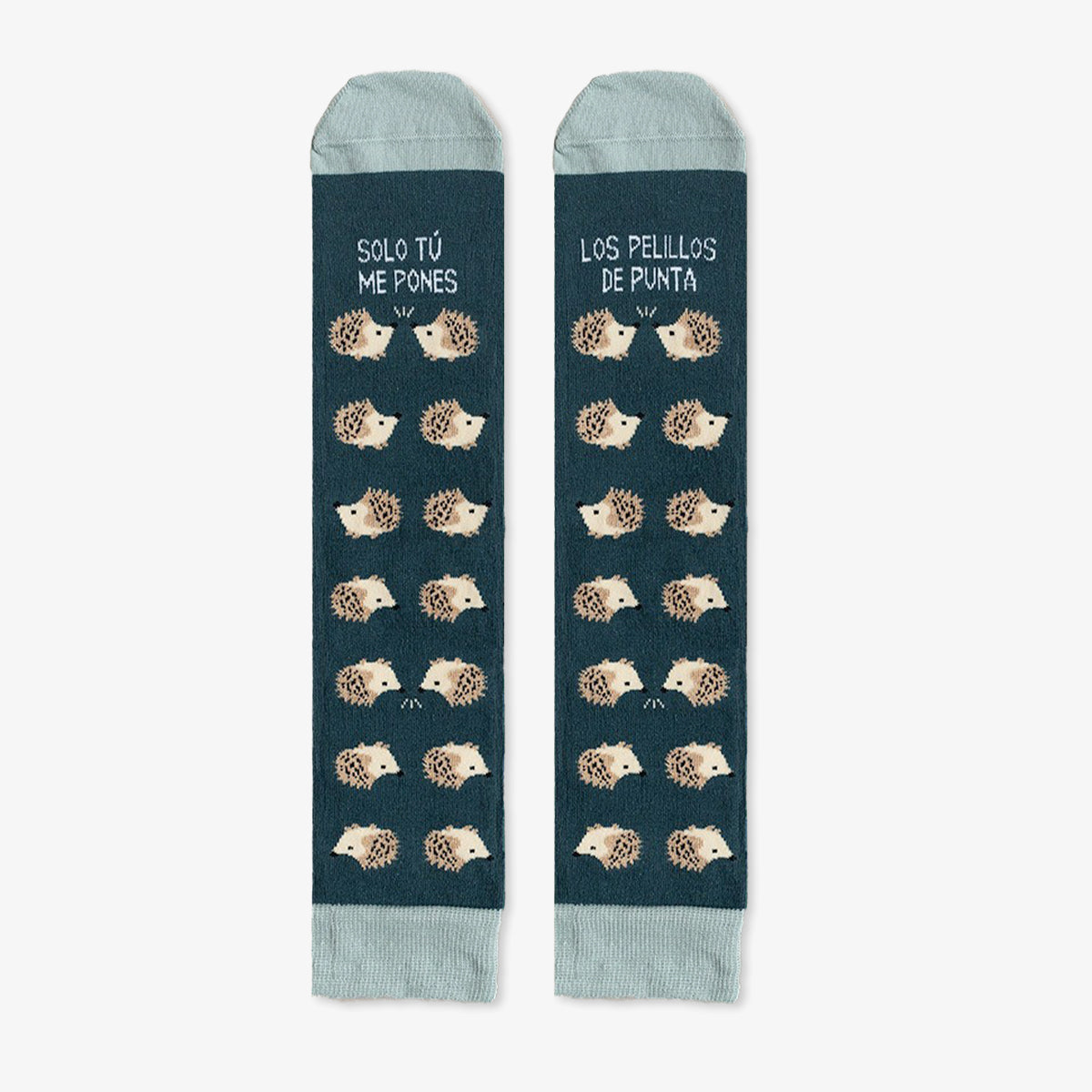 Calcetines "Me pones los pelillos de punta" Azul