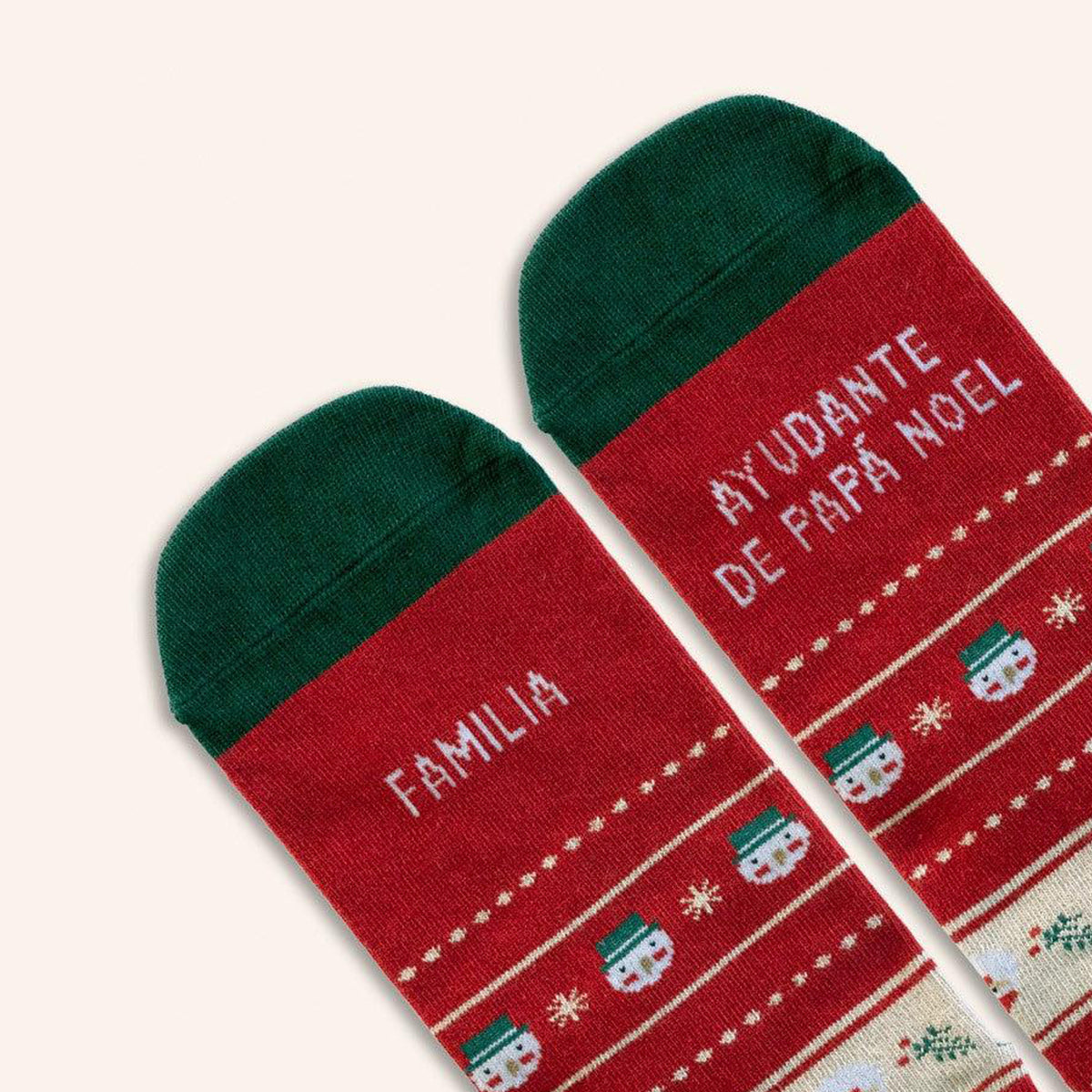 Calcetines "Familia ayudante de Papá Noel"