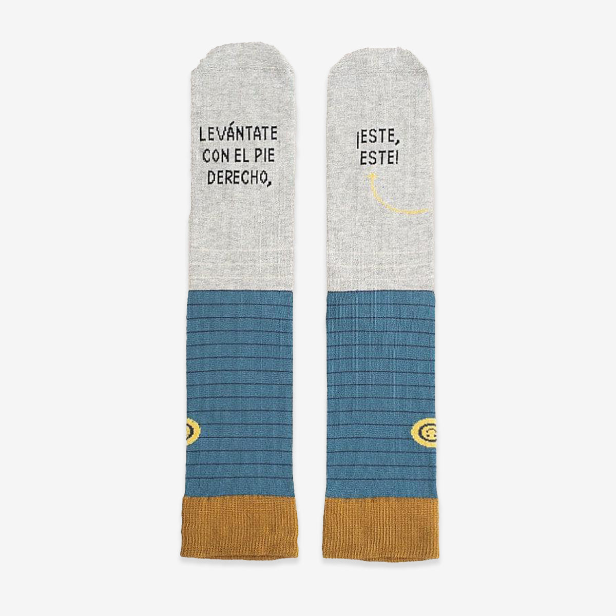 Calcetines "Levántate con el pie derecho" Smiley