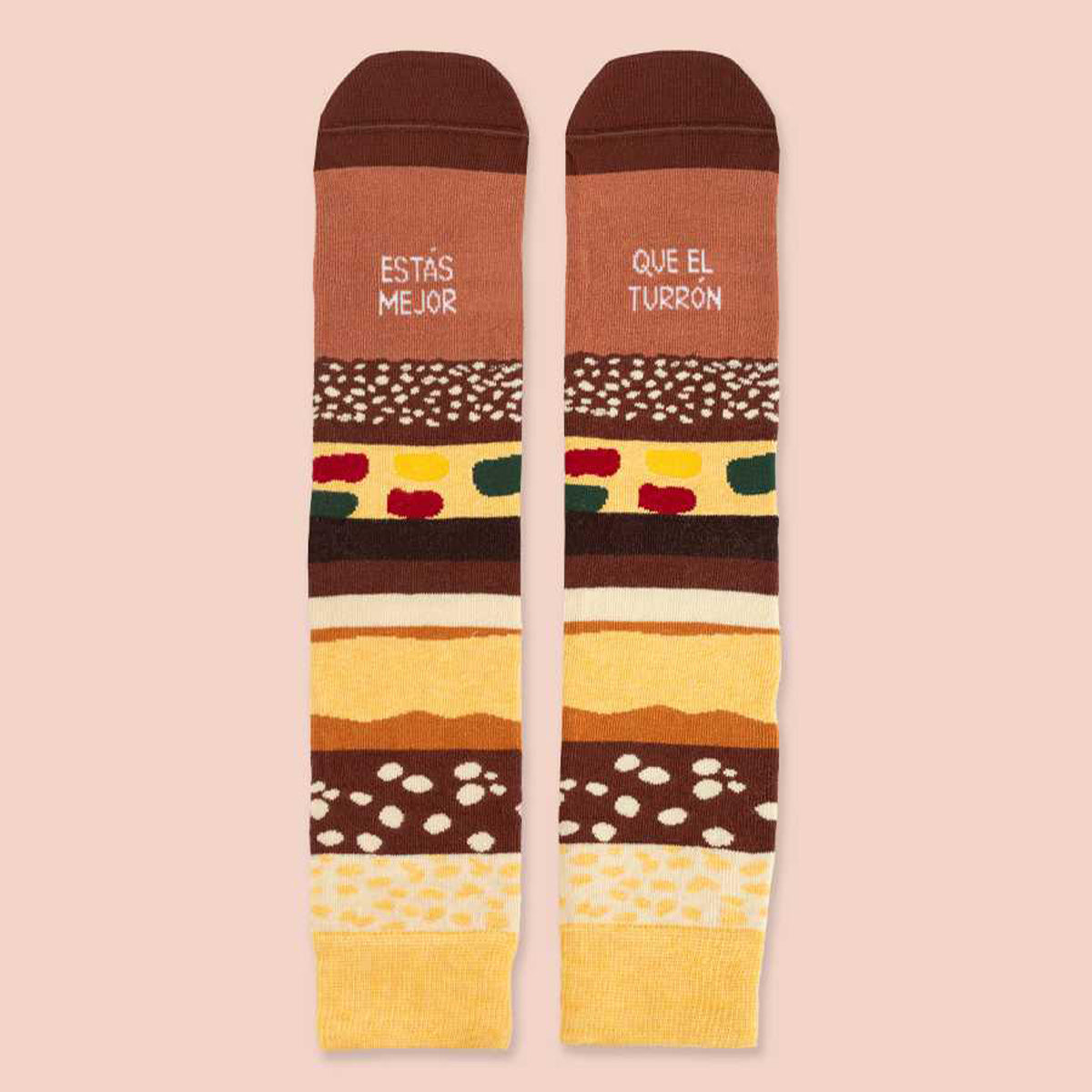 Calcetines "Estás mejor que el turrón"