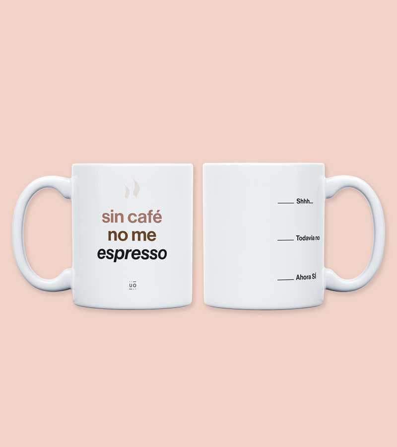 Kit Taza + Calcetines "Sin café no me espresso"