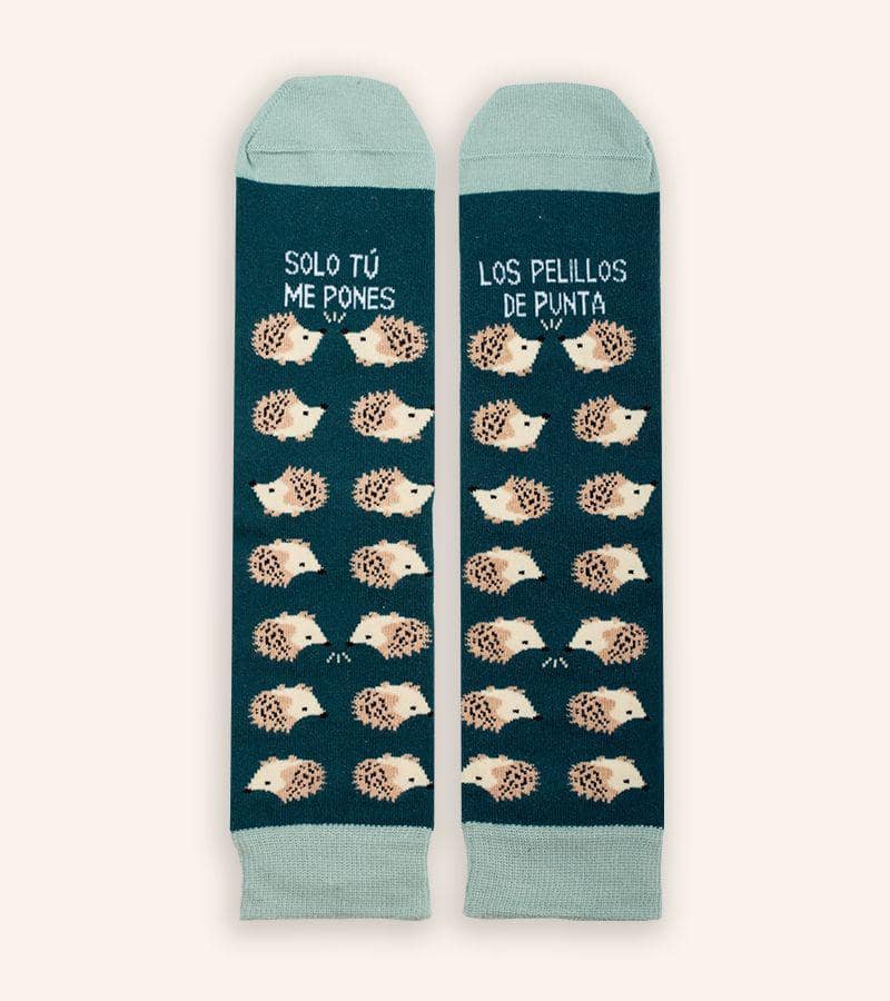 Kit Taza + Calcetines "Me pones los pelillos de punta"