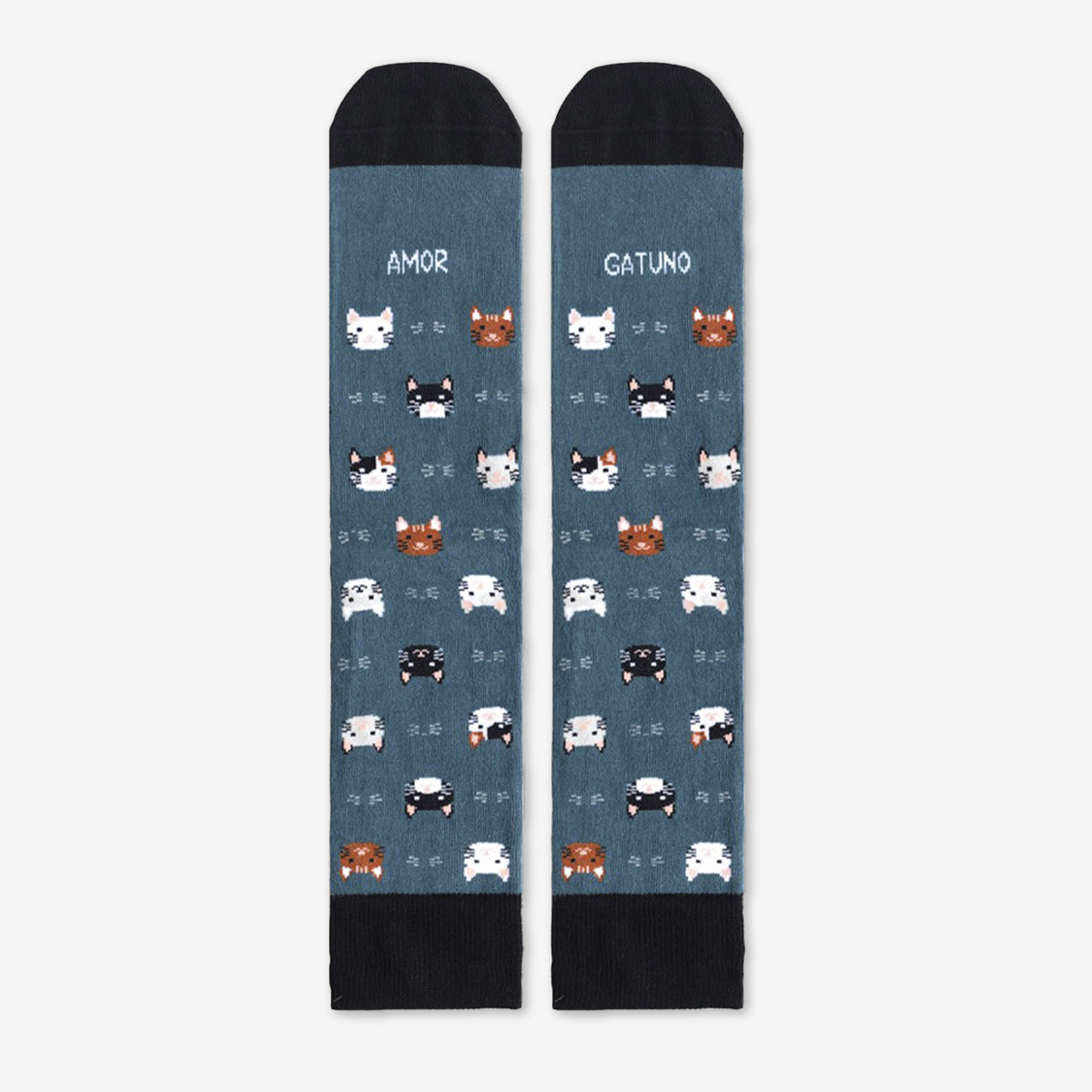 Calcetines "Amor Gatuno" verde