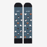 Calcetines "Amor Gatuno" verde