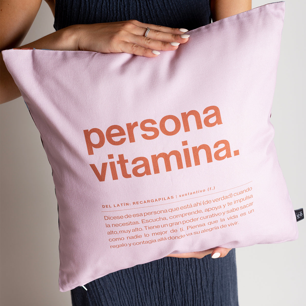 Funda de cojín "Persona vitamina" Fam