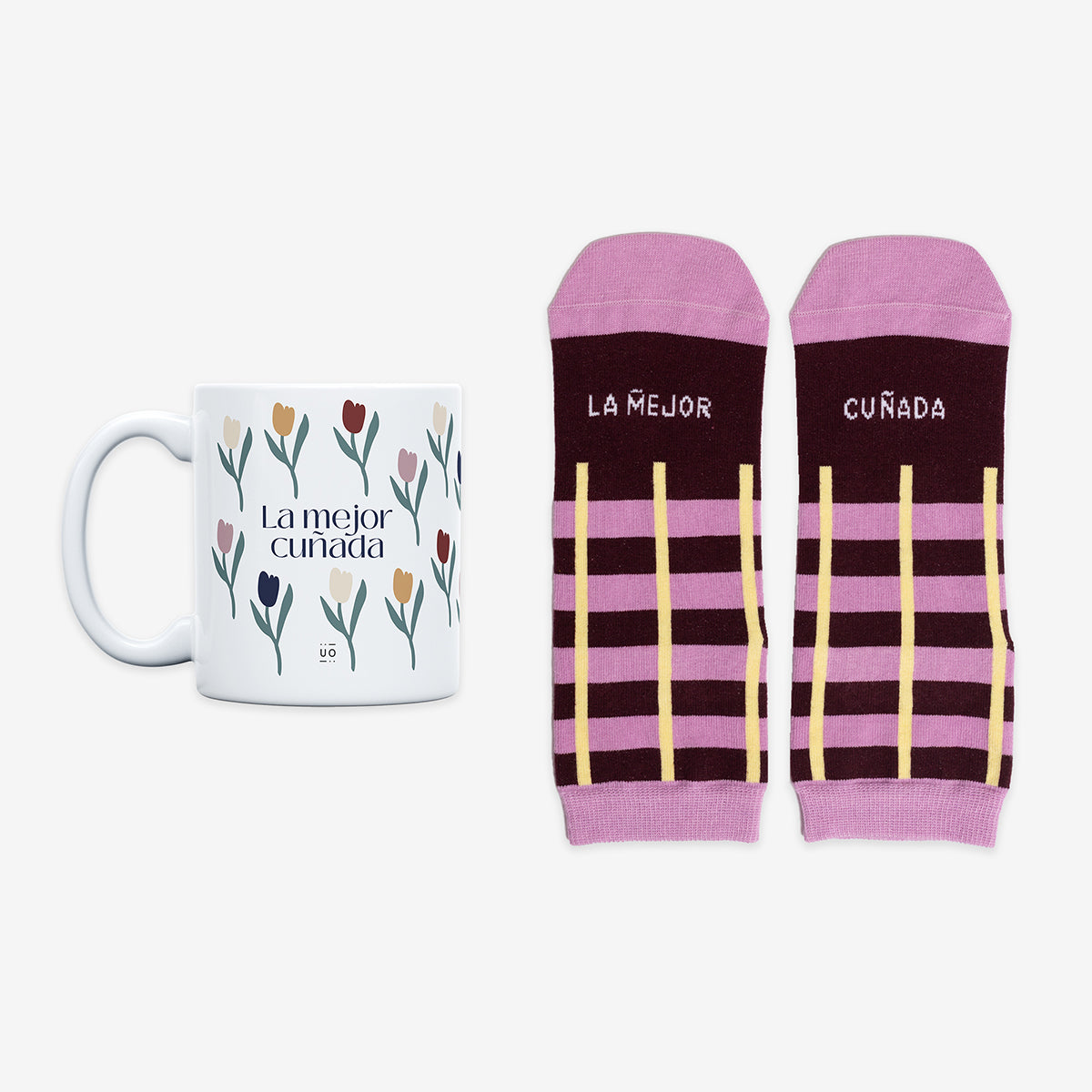 Kit Taza + Calcetines "La mejor cuñada" Fam