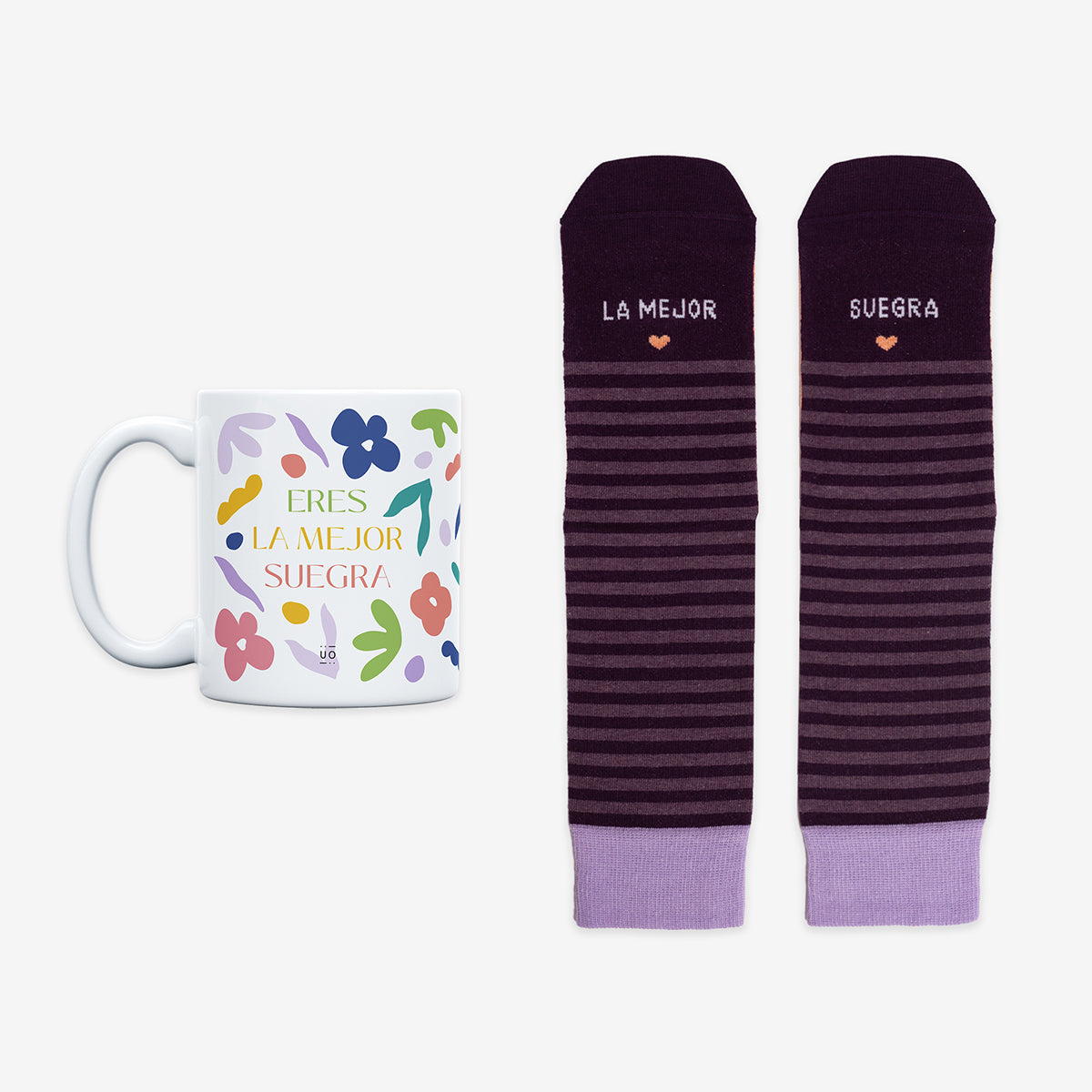 Kit Taza + Calcetines "Eres la mejor suegra" Fam
