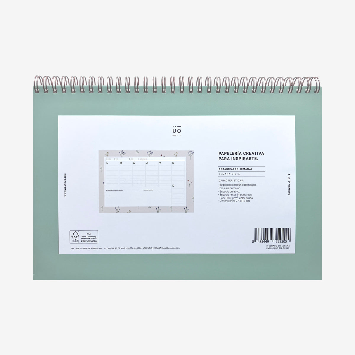 Organizador Semanal "Silvestre"