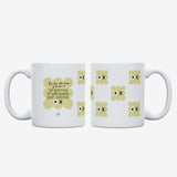 Taza "Un día eres joven y al otro te perrea el párpado por estrés"