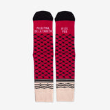 Calcetines solidarios "Palestina, de la cabeza a los pies" negro