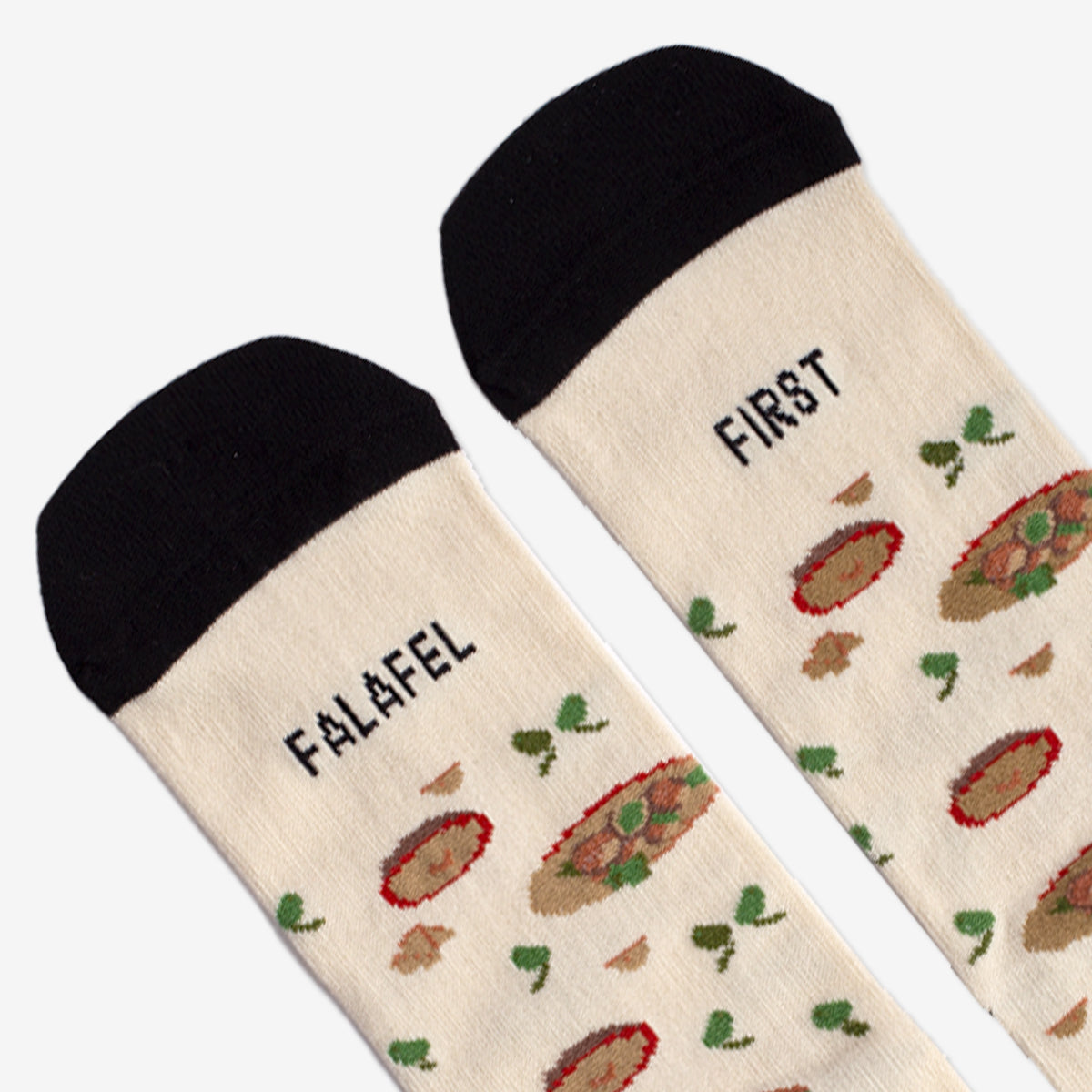 Calcetines solidarios "Falafel first"