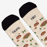 Calcetines solidarios "Falafel first"